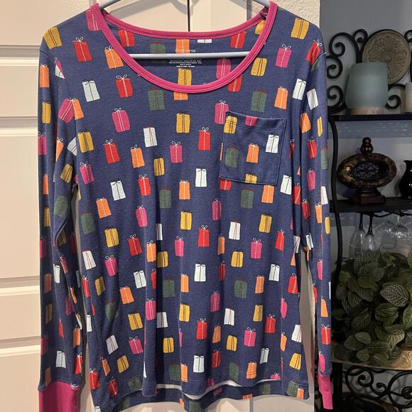 Sleep Sense Women's Long Sleeve Pajama Top, Medium - Picture 1 of 3